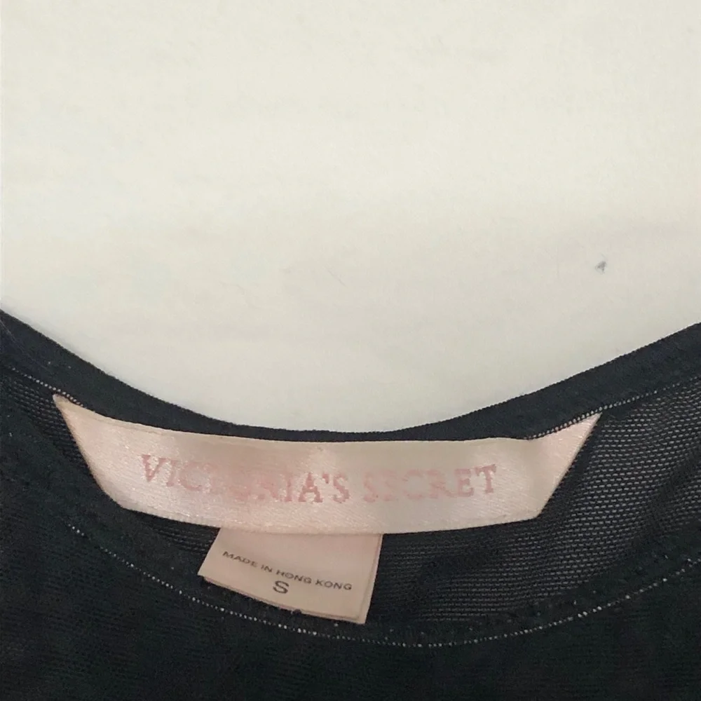 Victoria Secret black size small glittery straps - Picture 2 of 5